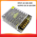 Miniatyrbild 2 av 5: AC 100-240V till DC 5V 10A 50W Reglerad kopplingsspänning Transformator Power Konverter för band Ljuskamera Datorprojekt Radio, Mod