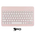Mini Trådlöst Tangentbord för PC Rosa Portabel Stabil Anslutning Lång Batteritid Skärmlåsfunktion