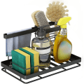 Miniatyrbild 1 av 5: Diskbänk Svamphållare, Diskbänk Förvaring Svampborsthållare Organizer Med Dräneringsbricka, För förvaring Diskmedel, Svamp, Rengöringsbricka