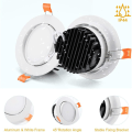 Miniatyrbillede 2 af 4: LED forsænket spotlight, 12W LED forsænket spotlight badeværelse, 6000k Cool White LED forsænket spotlight ekstra flad 40° justerbar loftsspot 120°