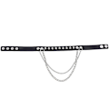 Miniatyrbillede 4 af 5: Spike Choker Halskæde Goth Collar Chain Punk Choker Kvinder Mænd Sort Læder Chocker Cool Gothic smykker rose red