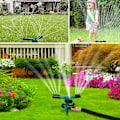 Miniatyrbillede 3 af 5: Automatisk roterende havesprinkler til græsplæne, vandingsværktøj, grøn