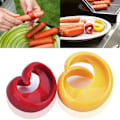 Pikkukuva 2 / 5: 2 X Manuaalinen Fancy Sausage Cutter Hot Dogs Spiraalileikkuri Kotigrilli Keittiö Pieni