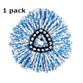 Pikkukuva 1 / 2: Mikrokuituiset pyörivät mopin tarvikkeet kääntyviin moppipäihin blue 1pcs