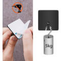 Miniatyrbilde 4 av 5: Selvklebende Veggkrok Sort Selvklebende krok I 4 stk Antirust