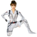 Miniatyrbild 1 av 5: Halloween Black Widow Bodysuit Deluxe kostym för barn 130cm