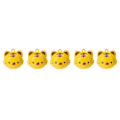 Miniatyrbillede 1 af 3: 5 stk stilfulde jernvedhæng Tigerform klokkevedhæng Praktisk smykkeforsyning