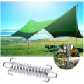 Miniatyrbild 4 av 5: Segelskydd Tillbehör Tält Heavy Duty Rep Fjäder Studsmatta 4 delar Metalltillbehör Fjädrar för utomhuscamping Vandring Resor Picknick Strandtält A