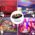 Pikkukuva 5 / 5: Yövalo lapsille, WiFi Bluetooth LED-tähtiprojektori, yövalon tähtiprojektori uniavustin valkoisella äänellä, Alexa Co