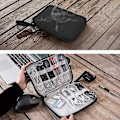 Pikkukuva 1 / 3: 1 kpl Travel Electronics Organizer Kannettava kaapelin organizer elektronisten case säilytykseen Kotelo johdolle, puhelimelle, laturilla, flash-asemalle Gray