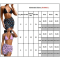Pikkukuva 3 / 3: Naisten 3kpl set Push Up Halter uimapuku Black M