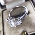 Miniatyrbilde 3 av 5: Kvinner Ring Firkantet Form Dobbel Farger Smykker Geometrisk Cubic Zirconia Finger Ring Bursdagsgaver Silver US 8