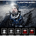Pikkukuva 2 / 5: LED otsalamppu, 2 kpl Kevyt USB -ladattava taskulamppu