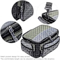 Miniatyrbilde 2 av 5: Fiskesoppbag, Grønn Polyester Fiskeredskaper Bag Med Grå Kvadratisk Fiskesoppbag For Rigging Fiskeutstyr Og Andre Ting