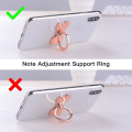 Miniatyrbillede 4 af 4: Metal Finger Ring Stativ til Mobiltelefon - Sammenklappelig Håndgreb - Knob - Loop