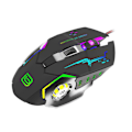 Miniatyrbillede 5 af 5: 6 knappers mekanisk gaming mus usb kablet lysende lys mus 3200dpi justerbar