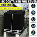 Miniatyrbild 5 av 5: IBC-skydd, Tank IBC-behållare Skydd, 420D UV-skyddat IBC/regn Skydd med blixtlåsöppning, Reflekterande tejp, För behållare