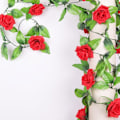 Miniatyrbillede 1 af 5: 240cm kunstig silke rose guirlande rattan vægdekoration hjem have balkon bryllup 10stk