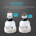 Miniatyrbilde 3 av 4: 3-modus Kran Aerator Avtakbar Fleksibel Kran Dusjdiffusor Roterende Tute Justerbar Boost