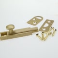 Miniatyrbillede 3 af 4: Messing Dørgreb Lås, Skubbelås, Messing Dørskubbelås Universal Til Soveværelse, Badeværelse, Toilet, Skuret Dørlås Portlås, Dørhardware (