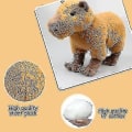 Miniatyrbillede 4 af 5: Capybara P Legetøj Capybara Fyldt Legetøj Blødt Sødt Nt Legetøj Som Dyr Krybende Capybara