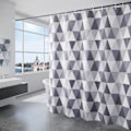 Miniatyrbillede 1 af 5: Bruseforhæng Skimmelresistent, Bruseforhæng med 12 Kroge, Vandafvisende, Hurtigtørrende, Vaskbar, Vægtede Bruseforhæng, 180 x 200 cm