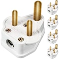 Miniatyrbillede 1 af 5: 5 Amp runde stikkontakter til netstik 3-polede belysningsstik til scenen belysning lampe (sort 5 stk) (yu-b)