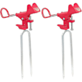 Miniatyrbilde 1 av 3: Stangestativ for fiske fra land, bakke støtte stativ fiskestang sammenleggbar holder, aluminium legering, 360 grader justerbar