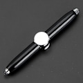 Miniatyrbillede 3 af 5: Spinnende Roterende Pen Metal Shell Roterende Pen Led Roterende Pen Efterfyldning Kuglepen Multifunktionspen Til Studerende Underholdning (3stk, Multifarvet)
