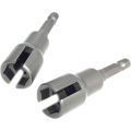 Miniatyrbillede 4 af 5: (2 stk.) Power Wing Nut Driver Set, slot Wing Nuts Drill Bit Socket Nøglesæt Værktøjssæt, Hex Shank Bor Bits Til Panelmøtrikker Skruer Øjeskruer Bolt