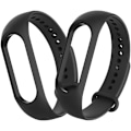 Miniatyrbilde 2 av 8: 2-pakning silikonrem kompatibel med Xiaomi Mi Band 3/4, justerbar fargerik erstatningsarmbånd myk sportsklokkerem erstatning for Xiao Black x 2