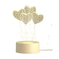 Miniatyrbillede 1 af 2: 4D Akryl LED Hjem Børn S Natlys Bordlampe
