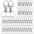 Miniatyrbillede 2 af 5: 60 stk. drejelige karabinhager, førsteklasses hummerlås til snore og syprojekter (3/4\" indvendig bredde) (20 mm-1)