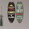 Miniatyrbillede 4 af 5: 2 stk. String Festival Bar Hjem R Casual Hjem R Vinta Skilt Surfbræt Skilt Bea