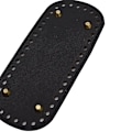 Miniatyrbillede 3 af 5: Taskebund For Hæklet Taske Pudebund PU Læder Taskebund Til Strikning Taske Håndtaske DIY Skulder Crossbody Tasker Tilbehør (4stk, Sort)
