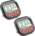 Klassrumstimer för lärare barn stor magnetisk digital timer 2-pack Black
