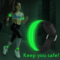 Miniatyrbilde 2 av 3: Led løpe lys natt løping lysende armbånd lysende armbind Usb utendørs sport natt løping utstyr 1 stk blå