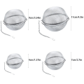 Miniatyrbillede 2 af 5: Te-infuser, 4 stk. rustfrit stål te-kugle infuser, 4-11cm te-filter
