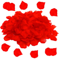 Miniatyrbilde 1 av 6: 2000 stk røde roseblader til soverommet, kunstige roseblomster, smakløse emulerings silke roseblader for romantiske scener bryllupsdag, bi Red