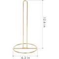 Miniatyrbild 5 av 6: Guld Toalettpappershållare Fristående, OBODING, Toalettpappershållare Stativ för Förvaring av 3 Rullar Toalettpapper (Guld) Gold