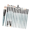 Miniatyrbillede 2 af 5: 15 stk. Makeup Pensler Skønhedsapplikator Til Foundation Blandingspudder Sort