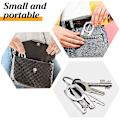 Miniatyrbilde 5 av 5: Pieces Folding Saks Bærbare Saks i Rustfritt Stål Små Folding Saks Bærbare Reisesaks Mini Folding Saks For Hjem Reise, Sølv