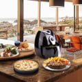 Miniatyrbilde 5 av 5: 6-delt sett med tilbehør til airfryer med kakeform, bakebrett for pizza, grillrist, isolasjonsputer for airfryer-baking, 5 deler