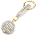 Pikkukuva 1 / 5: Avaimenperä Kristallikuulalla, Bling-Rhinestone-Riipus Avaimenperä-Korut Avaimenperä Käsilaukulle, Auton Avaimenpidikkeelle, ab-Väri
