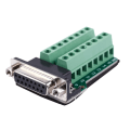 Miniatyrbilde 5 av 5: Db15 D-sub Vga 15-pins Hunnadapter Jack Terminal Breakout Pcb-kort