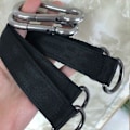 Miniatyrbillede 2 af 8: Trægynge Stropper, 2 stk. 25 cm / 9,8 tommer Trægynge Ophængningssæt Heavy Duty Ophængningsstropper Holder 440 lbs med Karabinhage Perfekt til Trægynge Hav 25cm Straps With Carabiner