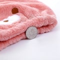 Miniatyrbillede 3 af 5: 3 Mikrofiber H-Hætter, Tør Turban H-Håndklæde Til Børn (, , )