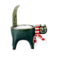 Miniatyrbild 1 av 5: Dekorativ kruka i kattform för suckulenter, planteringshink, blomlåda