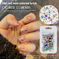 Miniatyrbild 5 av 5: Nagelkonst Plockare Hartspenna Med Färgglada Strassstenar Gem Dotting Pick Up Verktyg