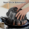 Miniatyrbillede 5 af 5: 24 cm Non-stick kageform, kraftig kulstofstål riflet rørform, gelatine, chocoflan, flan